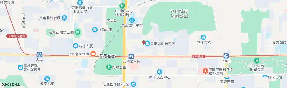 北京老山西街_公交站地图_北京公交_妙搜公交查询2025