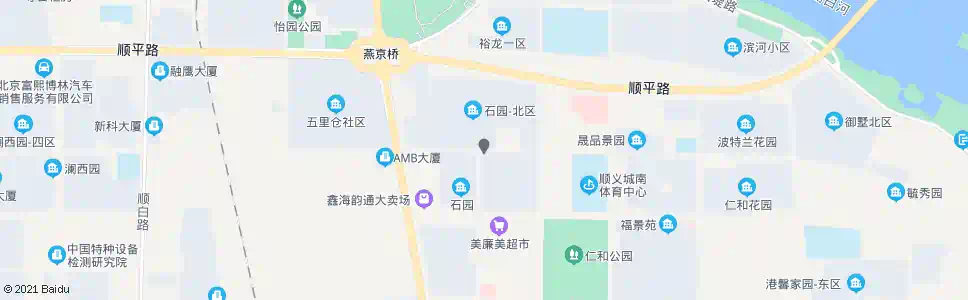 北京石园北区_公交站地图_北京公交_妙搜公交查询2025