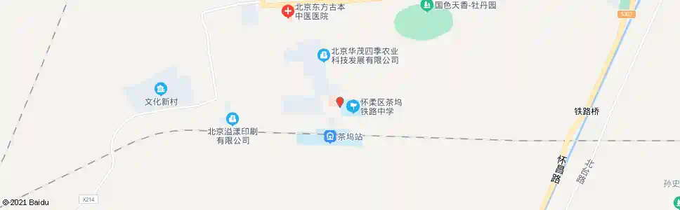 北京茶坞火车站_公交站地图_北京公交_妙搜公交查询2025