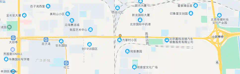 北京方家村_公交站地图_北京公交_妙搜公交查询2025
