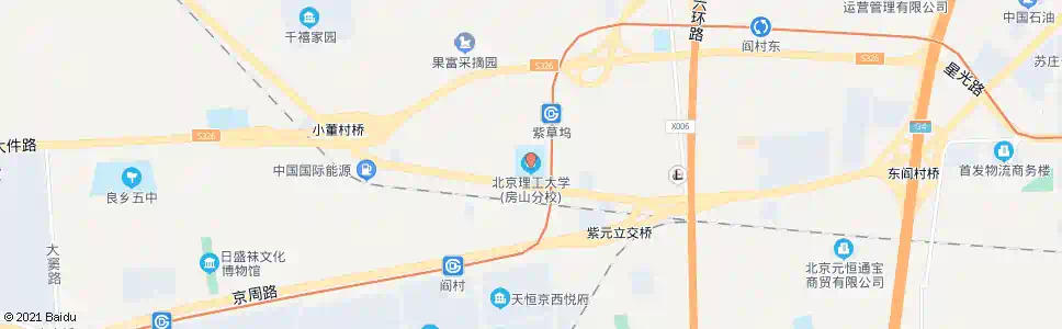 北京北京理工大学房山分校_公交站地图_北京公交_妙搜公交查询2025
