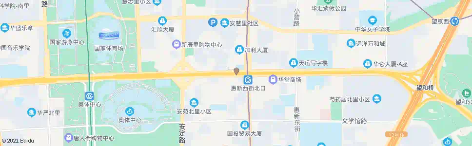 北京安慧桥东_公交站地图_北京公交_妙搜公交查询2025