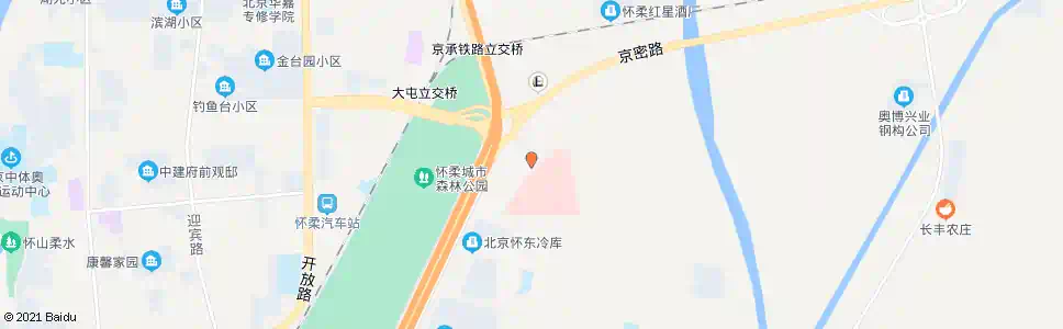 北京怀柔区新医院北_公交站地图_北京公交_妙搜公交查询2025