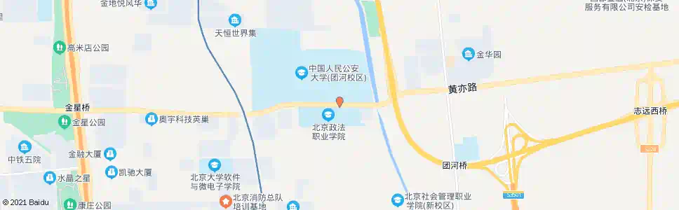 北京中国公安大学东_公交站地图_北京公交_妙搜公交查询2025