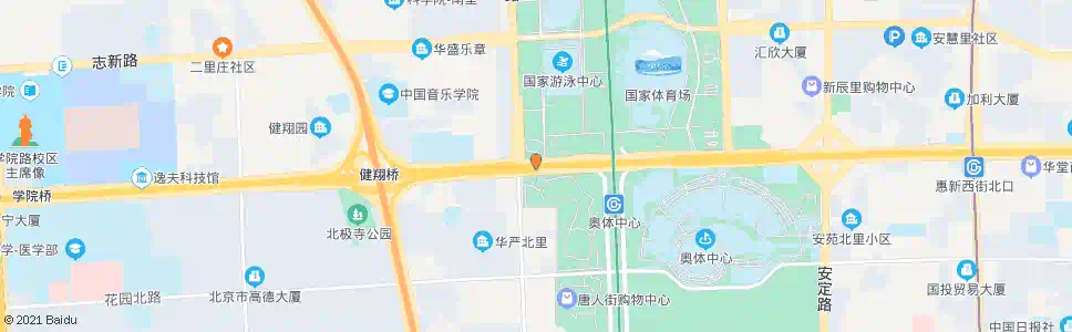 北京北辰桥西_公交站地图_北京公交_妙搜公交查询2025