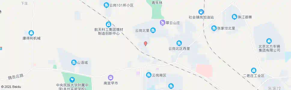 北京云岗南里_公交站地图_北京公交_妙搜公交查询2025
