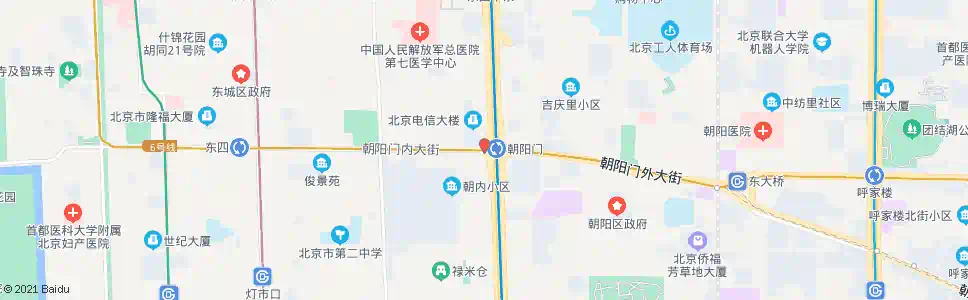 北京朝阳门站_公交站地图_北京公交_妙搜公交查询2025