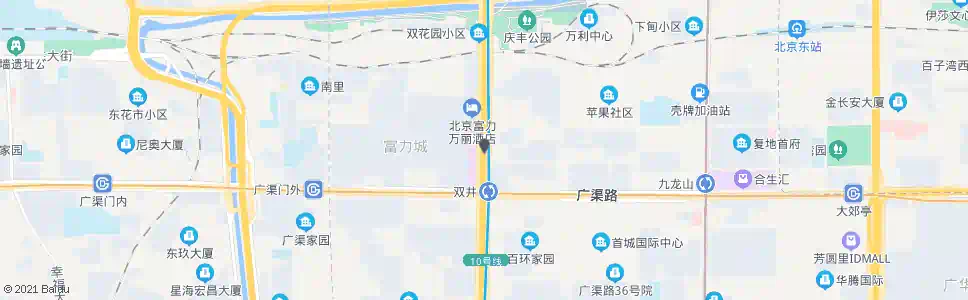 北京双井桥北(南行)_公交站地图_北京公交_妙搜公交查询2025
