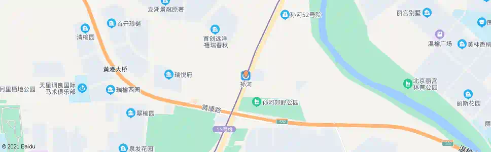 北京孙河站_公交站地图_北京公交_妙搜公交查询2025