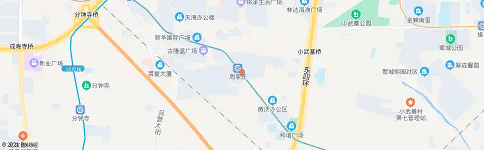 北京周村南_公交站地图_北京公交_妙搜公交查询2025