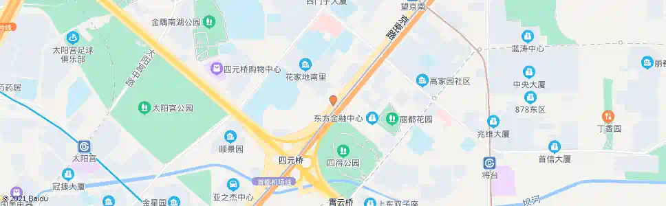 北京四元桥东_公交站地图_北京公交_妙搜公交查询2025