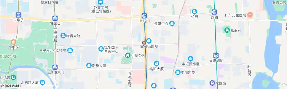 北京月坛北街_公交站地图_北京公交_妙搜公交查询2025