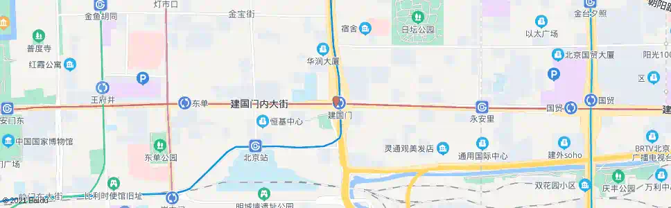 北京建国门站_公交站地图_北京公交_妙搜公交查询2025