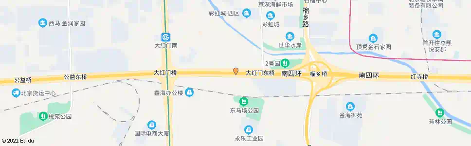 北京大红门东桥西_公交站地图_北京公交_妙搜公交查询2025