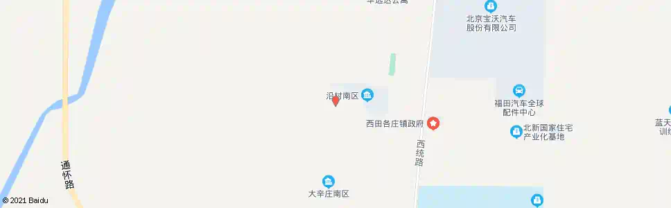 北京大辛庄村中_公交站地图_北京公交_妙搜公交查询2025