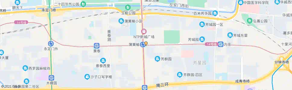 北京蒲黄榆_公交站地图_北京公交_妙搜公交查询2025