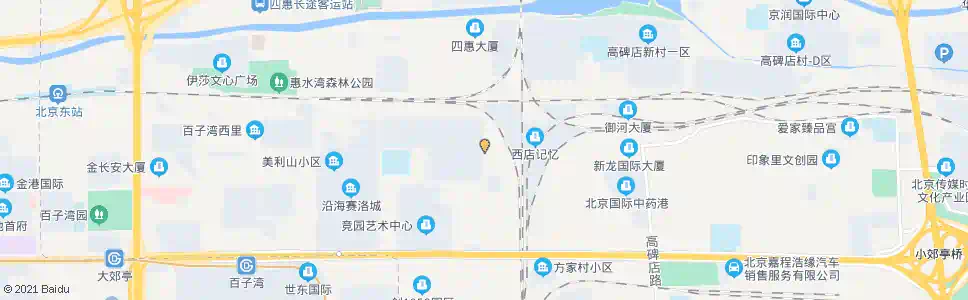 北京百子湾家园东站_公交站地图_北京公交_妙搜公交查询2025