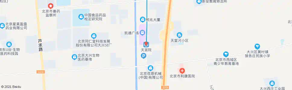 北京天宫院_公交站地图_北京公交_妙搜公交查询2025