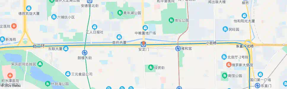 北京安定门站_公交站地图_北京公交_妙搜公交查询2025