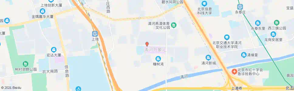 北京清河中街西口_公交站地图_北京公交_妙搜公交查询2025