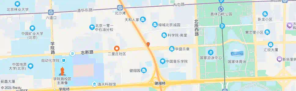 北京安翔桥北_公交站地图_北京公交_妙搜公交查询2025