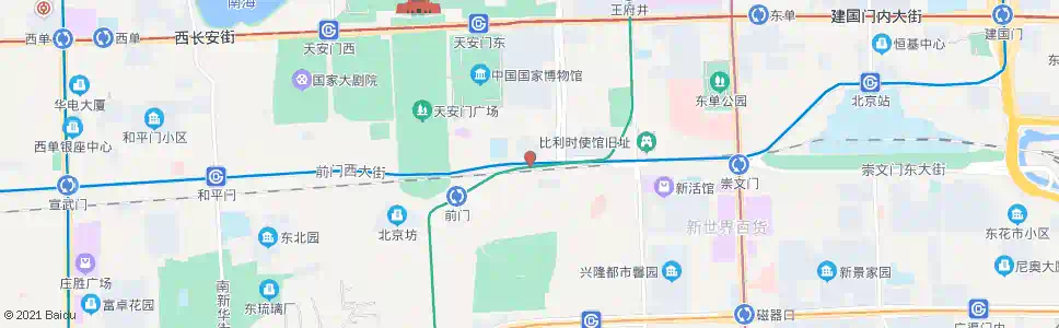 北京正义路_公交站地图_北京公交_妙搜公交查询2025