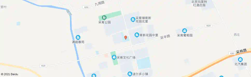 北京采育中心小学_公交站地图_北京公交_妙搜公交查询2025