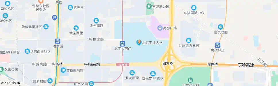 北京北京工业大学_公交站地图_北京公交_妙搜公交查询2025