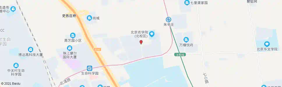 北京朱辛庄东路_公交站地图_北京公交_妙搜公交查询2025