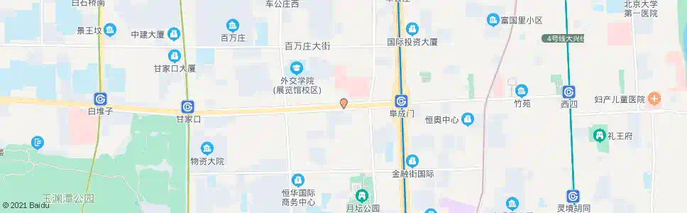 北京阜成门外_公交站地图_北京公交_妙搜公交查询2025