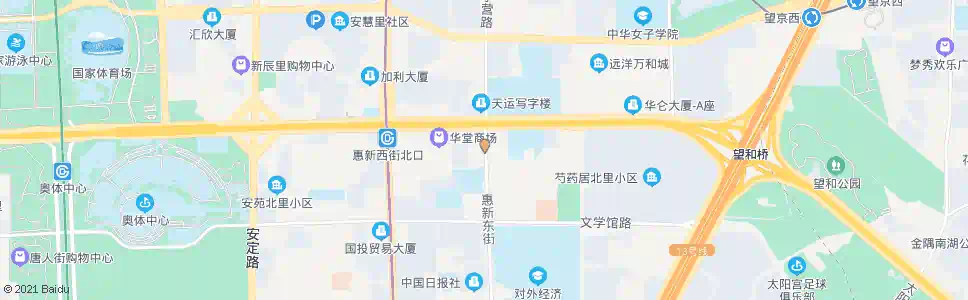 北京惠新东桥南_公交站地图_北京公交_妙搜公交查询2025