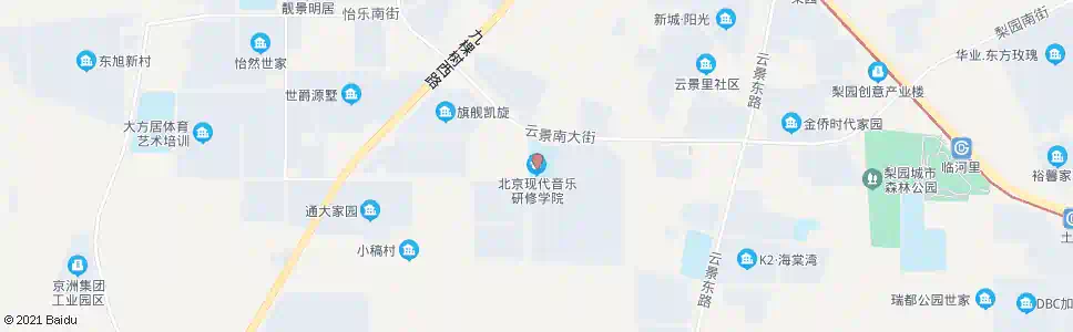 北京现代音乐学院_公交站地图_北京公交_妙搜公交查询2025