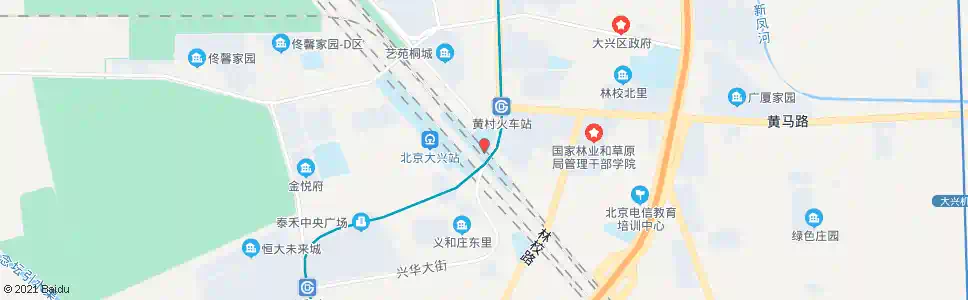 北京黄村火车站_公交站地图_北京公交_妙搜公交查询2025