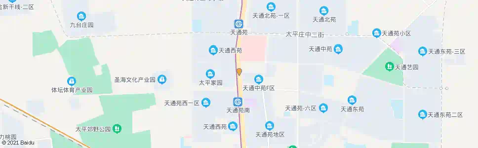 北京天通苑太平庄_公交站地图_北京公交_妙搜公交查询2025