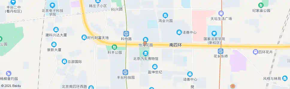 北京怡海花园南门_公交站地图_北京公交_妙搜公交查询2025