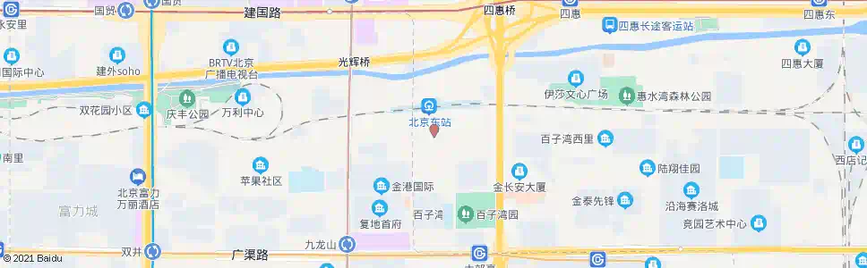 北京百子湾桥西_公交站地图_北京公交_妙搜公交查询2025