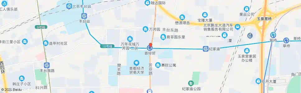 北京首经贸站_公交站地图_北京公交_妙搜公交查询2025