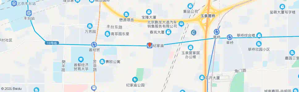 北京纪家庙_公交站地图_北京公交_妙搜公交查询2025