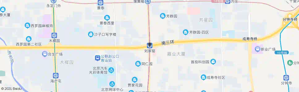 北京刘家窑站_公交站地图_北京公交_妙搜公交查询2025