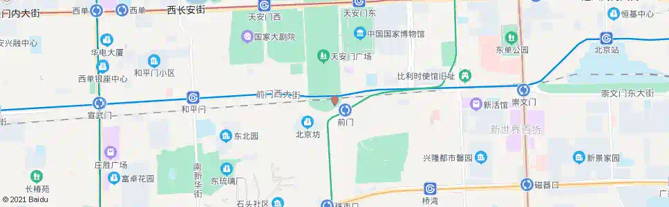 北京前门_公交站地图_北京公交_妙搜公交查询2025