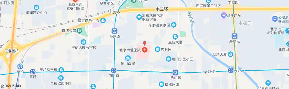 北京角门北路_公交站地图_北京公交_妙搜公交查询2025