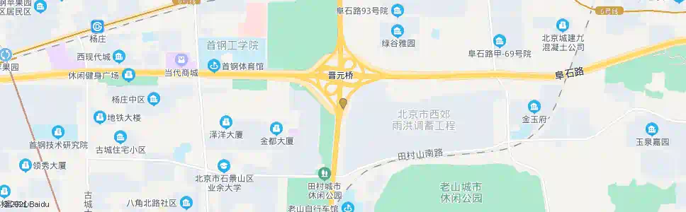 北京晋元桥_公交站地图_北京公交_妙搜公交查询2025