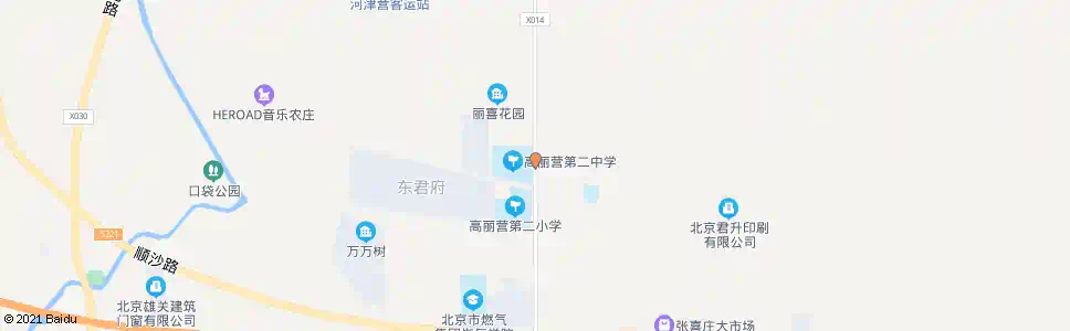 北京高丽营二中_公交站地图_北京公交_妙搜公交查询2025