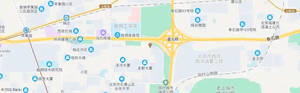 北京晋元桥南_公交站地图_北京公交_妙搜公交查询2025