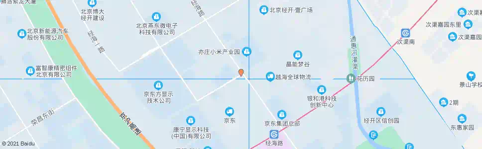 北京科创十街_公交站地图_北京公交_妙搜公交查询2025