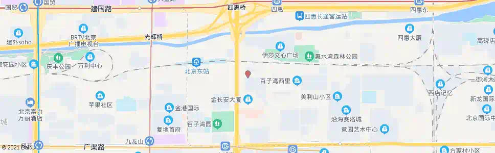北京百子湾桥东_公交站地图_北京公交_妙搜公交查询2025