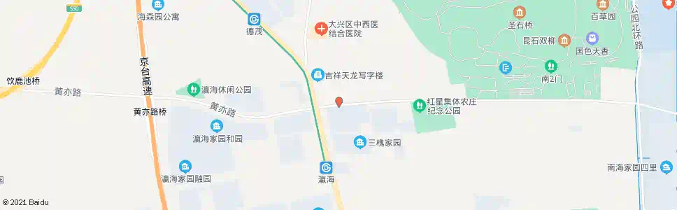 北京瀛海路口东_公交站地图_北京公交_妙搜公交查询2025
