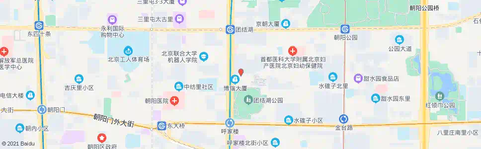 北京白家庄东_公交站地图_北京公交_妙搜公交查询2025