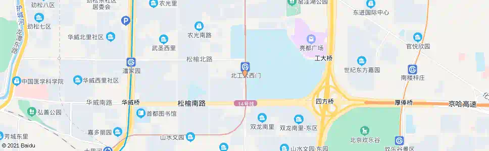 北京松榆东里东门_公交站地图_北京公交_妙搜公交查询2025