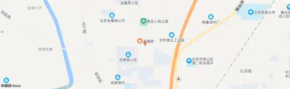 北京田园村_公交站地图_北京公交_妙搜公交查询2025